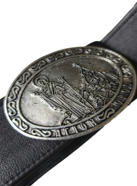 Δερμάτινη χοντρή ζώνη για μοναχούς φάρδους 4,5 εκ