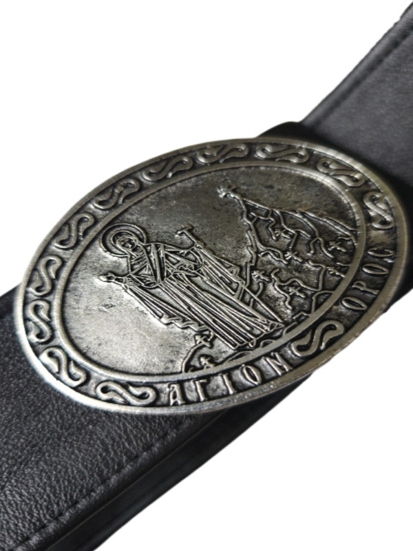 Δερμάτινη χοντρή ζώνη για μοναχούς φάρδους 4,5 εκ