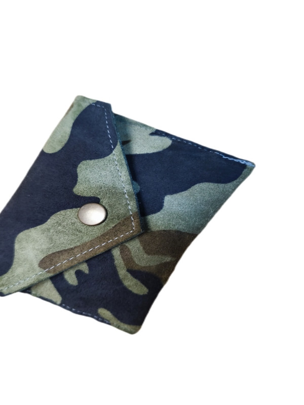 Στρατιωτικό τύπωμα δερμάτινη ζώνη + πορτοφολακι + βραχιολακι σετ