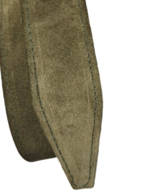 Λαδί καστόρ δερμάτινη ζώνη