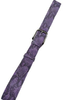 Μωβ τυπωμα φιδιου, σε δερμα μοσχαριου