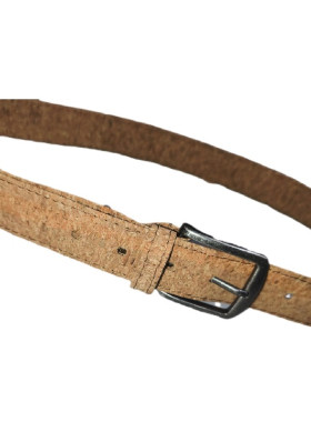Vegan ζώνη απο φελλό σε χρωμα μπεζ (cork belt)