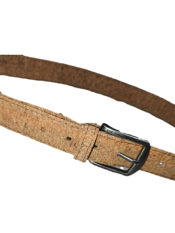 Vegan ζώνη απο φελλό σε χρωμα μπεζ (cork belt)