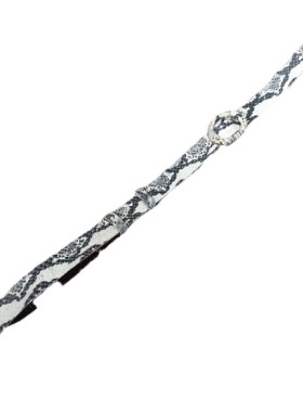 Φίδι στάμπα, με εκρου και μαυρα "νερα", δερμάτινη ζωνη