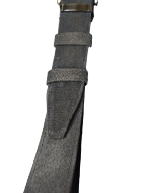 Γκρι καστόρ δερμάτινη ζώνη