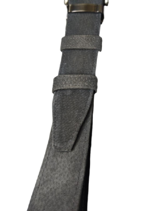 Γκρι καστόρ δερμάτινη ζώνη