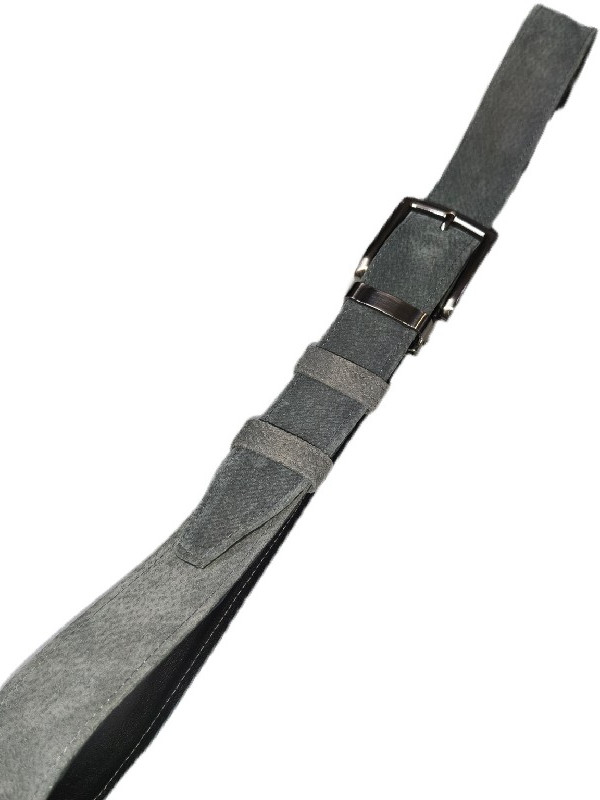 Γκρι καστόρ δερμάτινη ζώνη