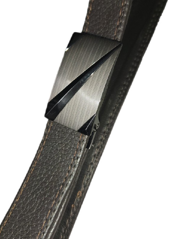 Καφέ σκούρα "με πόρους", δερμάτινη ζωνη