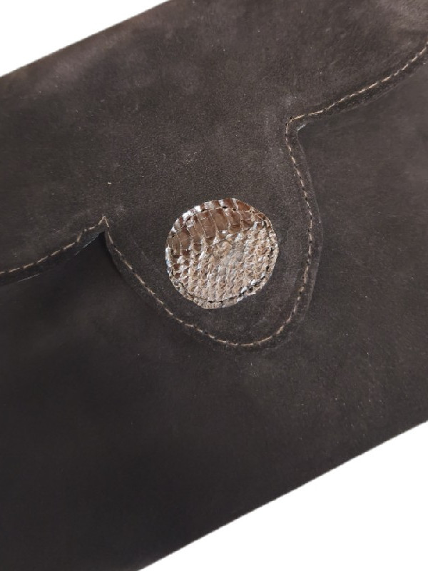 Καφέ καστόρ τσαντάκι + πορτοφολάκι