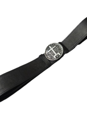 Δερμάτινη χοντρή ζώνη για μοναχούς φάρδους 4,5 εκ