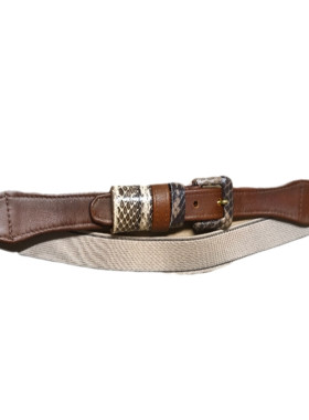 Ταμπά δερμάτινη ζωνη + λάστιχο