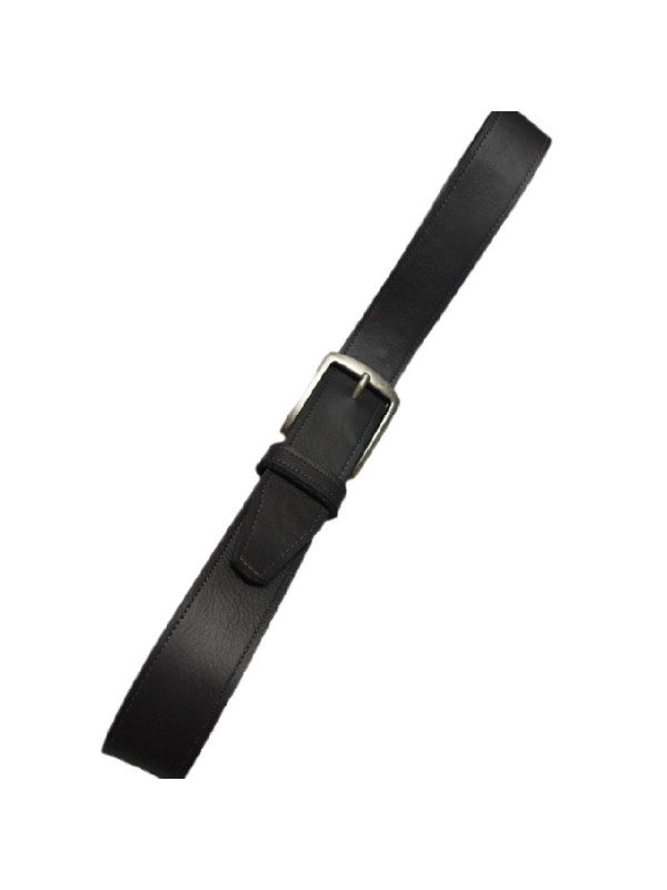 Μαύρη μάτ απλή για καθε ηλικία δερμάτινη ζώνη