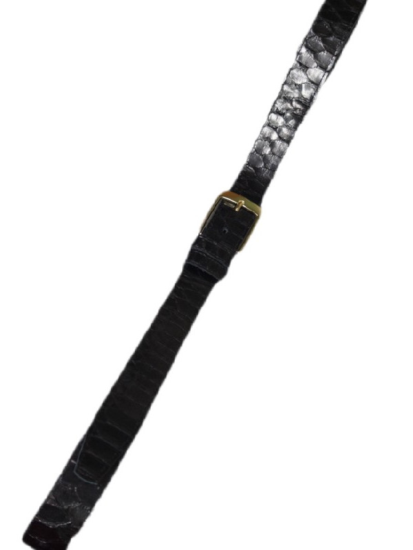 Φίδινη ζώνη από νερόφιδο σε χρώμα μαύρο