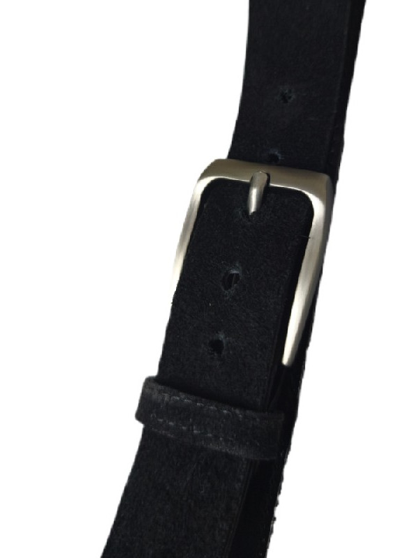 Μαύρη καστόρ δερμάτινη ζώνη