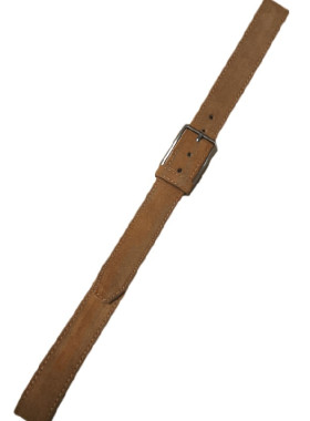 Ταμπά - μουσταρδί καστόρ δερμάτινη ζώνη