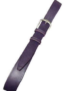 Μωβ μεσαιο, λεια δερμάτινη ζωνη