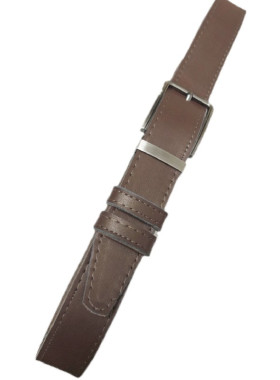 Καφέ σοκολά δερμάτινη ζώνη