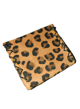Λουράκι δερμάτινο λεοπαρ + πορτοφολακι δωρο
